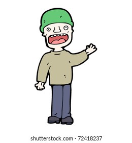 man in hat cartoon