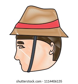 Man with hat icon