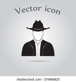 Man with hat icon