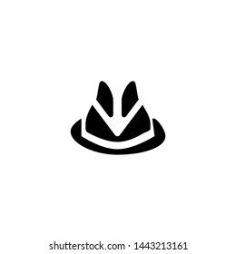 Man hat icon. Clothes accessories symbol