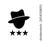 man with hat icon, vector best flat icon.