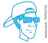 Man with hat icon vector illustration graphic design