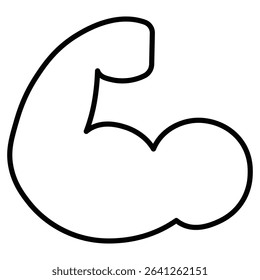 Man have strong muscles icon simple flat icon vector symbol