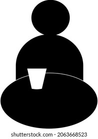 Mann mit Kaffeepause