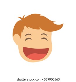 Man head cartoon icon vector illustration graphic design