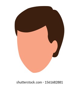 Man head design, Boy male person people human social media and portrait theme Vector illustration