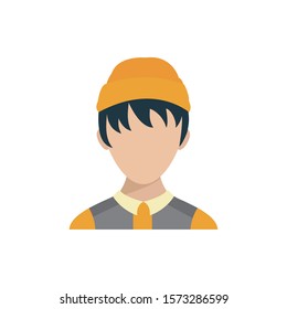 Man head design, Boy male person people human social media and portrait theme Vector illustration