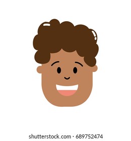 man head with hairstyle design