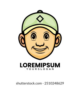 man head logo design vector 