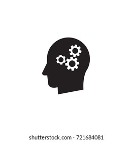 Man Head Mind Thinking Vector Icon