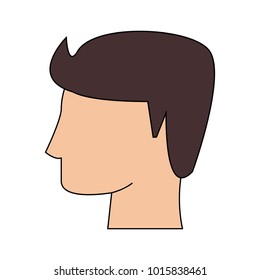 Man head silhouette