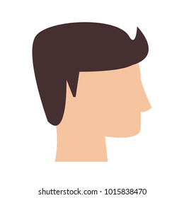 Man head silhouette