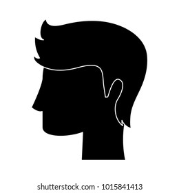 Man head silhouette