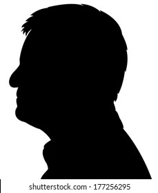 a man head silhouette 