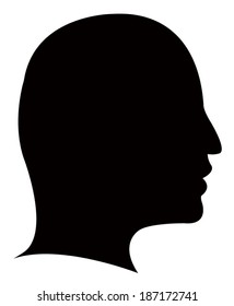 a man head silhouette 
