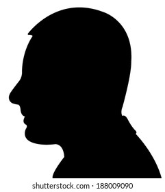 a man head silhouette 