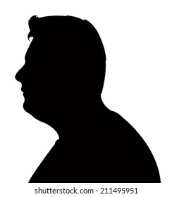 a man head silhouette 
