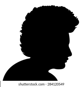 Man Head Silhouette Stock Vector (Royalty Free) 284120549 | Shutterstock