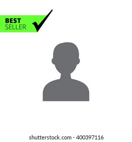 Man head silhouette