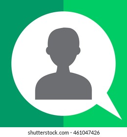 Man head silhouette