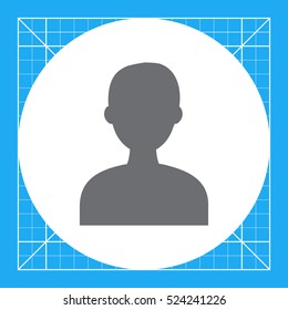 Man head silhouette