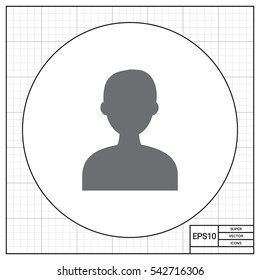 Man head silhouette
