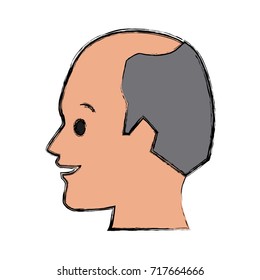 Man head silhouette