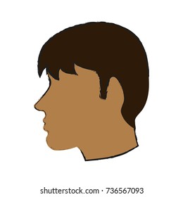 Man head silhouette