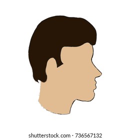 Man head silhouette