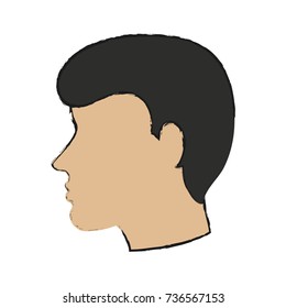 Man head silhouette
