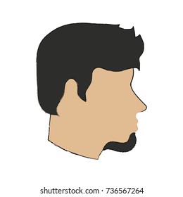 Man head silhouette