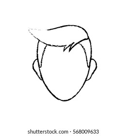 Man head silhouette icon vector illustration graphic design