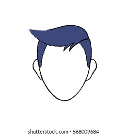 Man head silhouette icon vector illustration graphic design