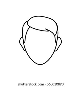 Man head silhouette icon vector illustration graphic design