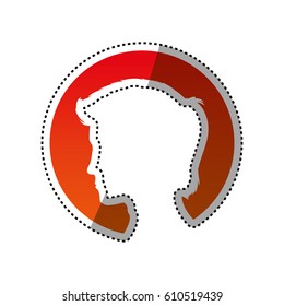 Man head silhouette icon vector illustration graphic design
