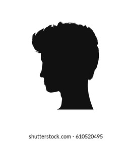 Man head silhouette icon vector illustration graphic design