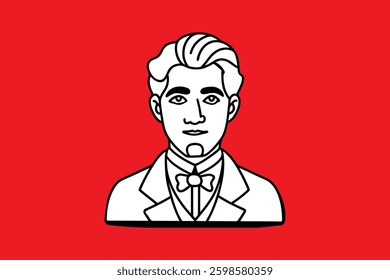 man head silhouette profile vector, Business avatar profile isolated.