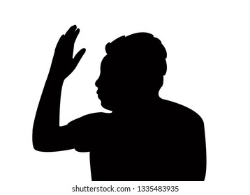 a man head silhouette vector