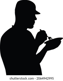 a man head silhouette vector