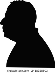 a man head silhouette vector