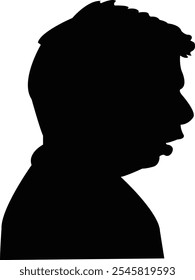 a man head silhouette vector