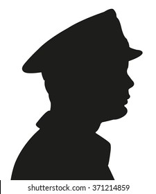 a man head silhouette vector