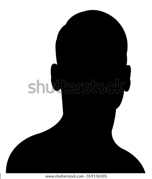 Man Head Silhouette Vector Stock Vector (Royalty Free) 359136305