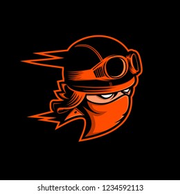 man head speed vector illustration
