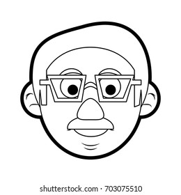 man head vector illustration