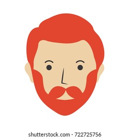 man  head  vector illustration