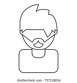 man head  vector illustration