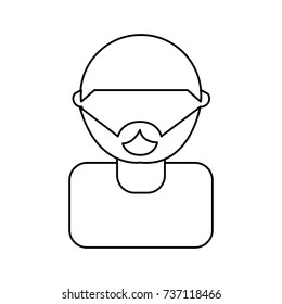 man head  vector illustration