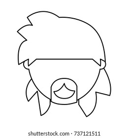 man head  vector illustration
