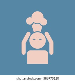 man with headache, head illness